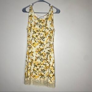 LOGO Layers by Lori Goldstein Knit Tank Lace Hem Multicolor S